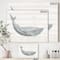 Designart - Blue Whale Watercolor - Nautical & Coastal Gallery-wrapped Canvas